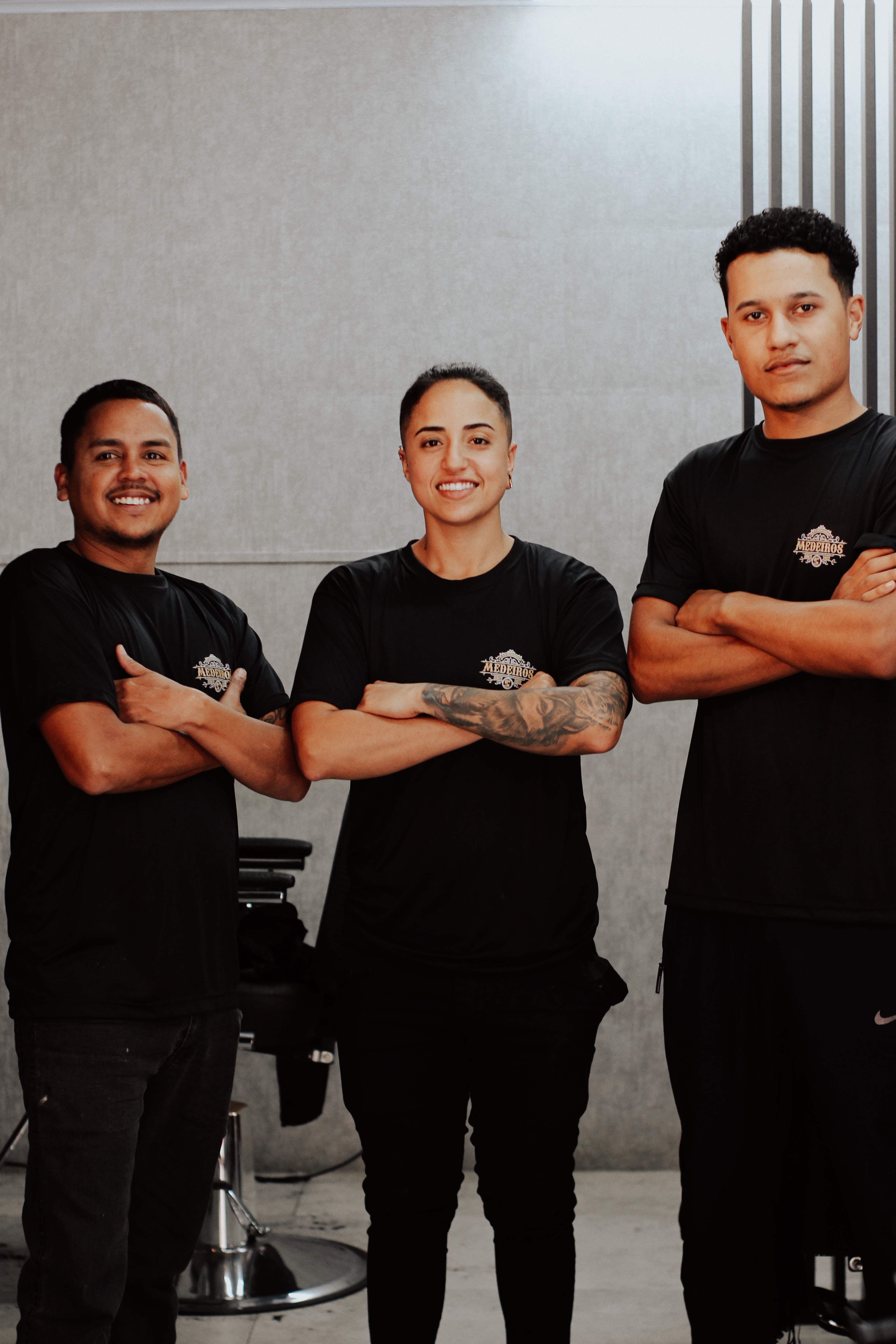 Equipe da Barbearia Medeiros Jardim Eldorado