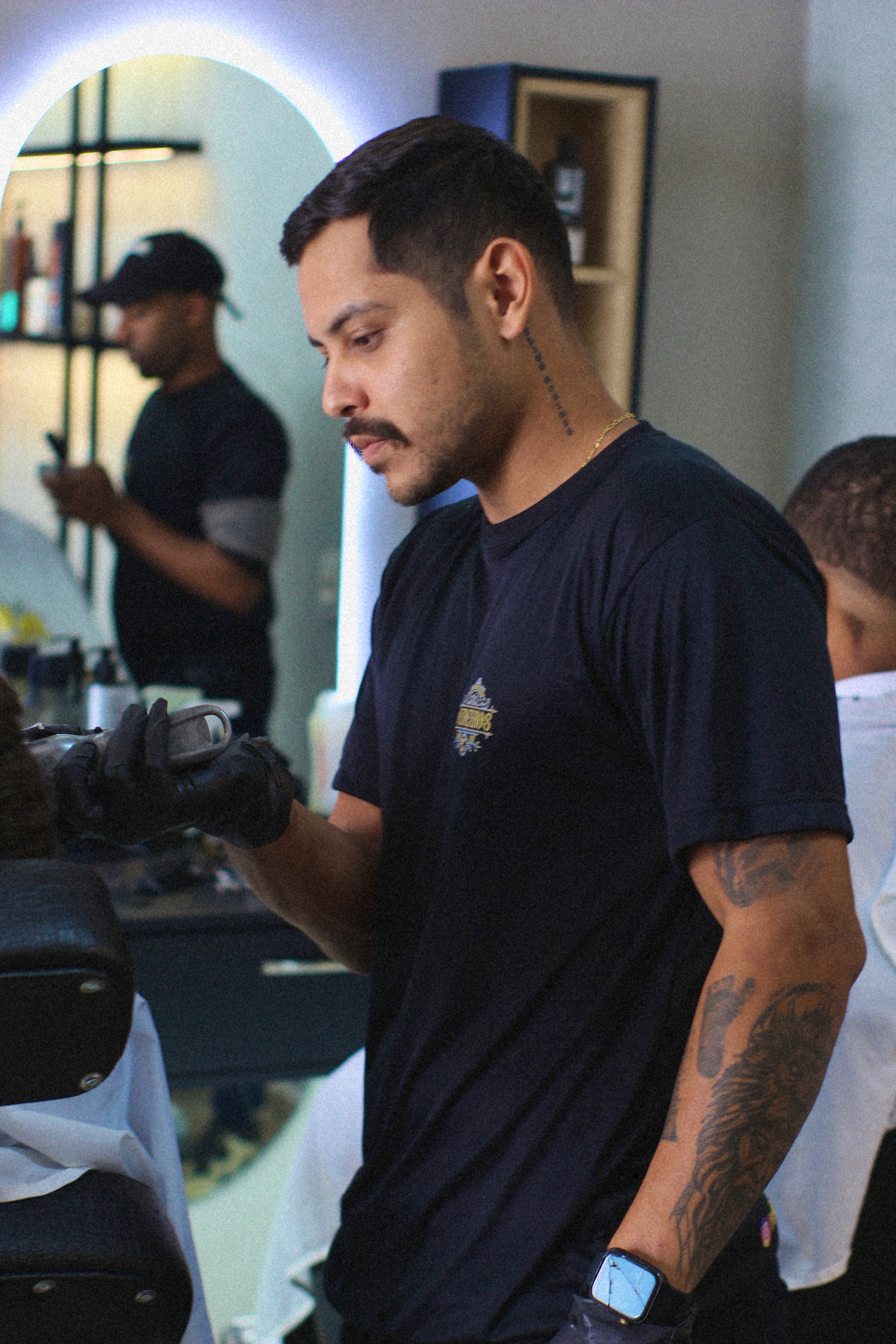 Equipe da Barbearia Medeiros Pagani